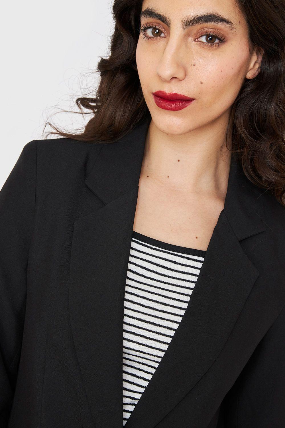 Blazer Botón Negro Nicopoly-5