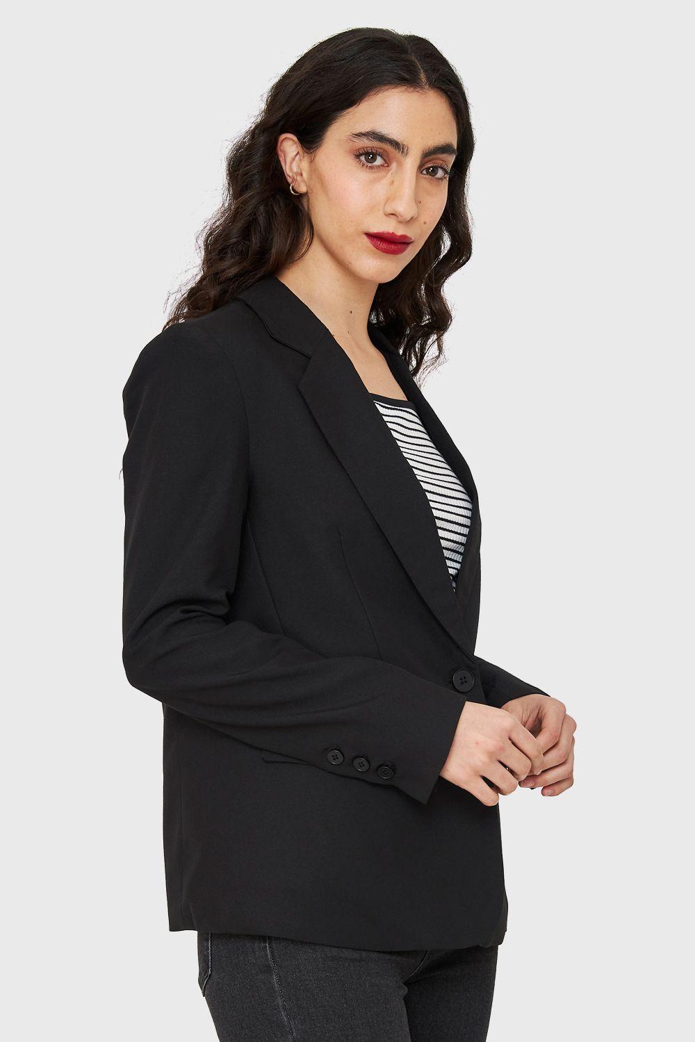 Blazer Botón Negro Nicopoly-2