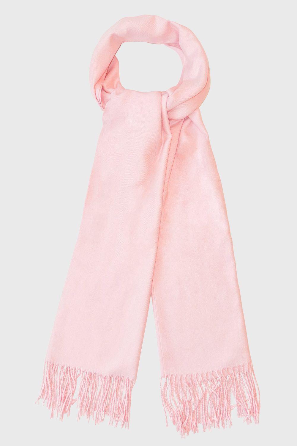 Bufanda Suave Rosado Pastel Nicopoly-2