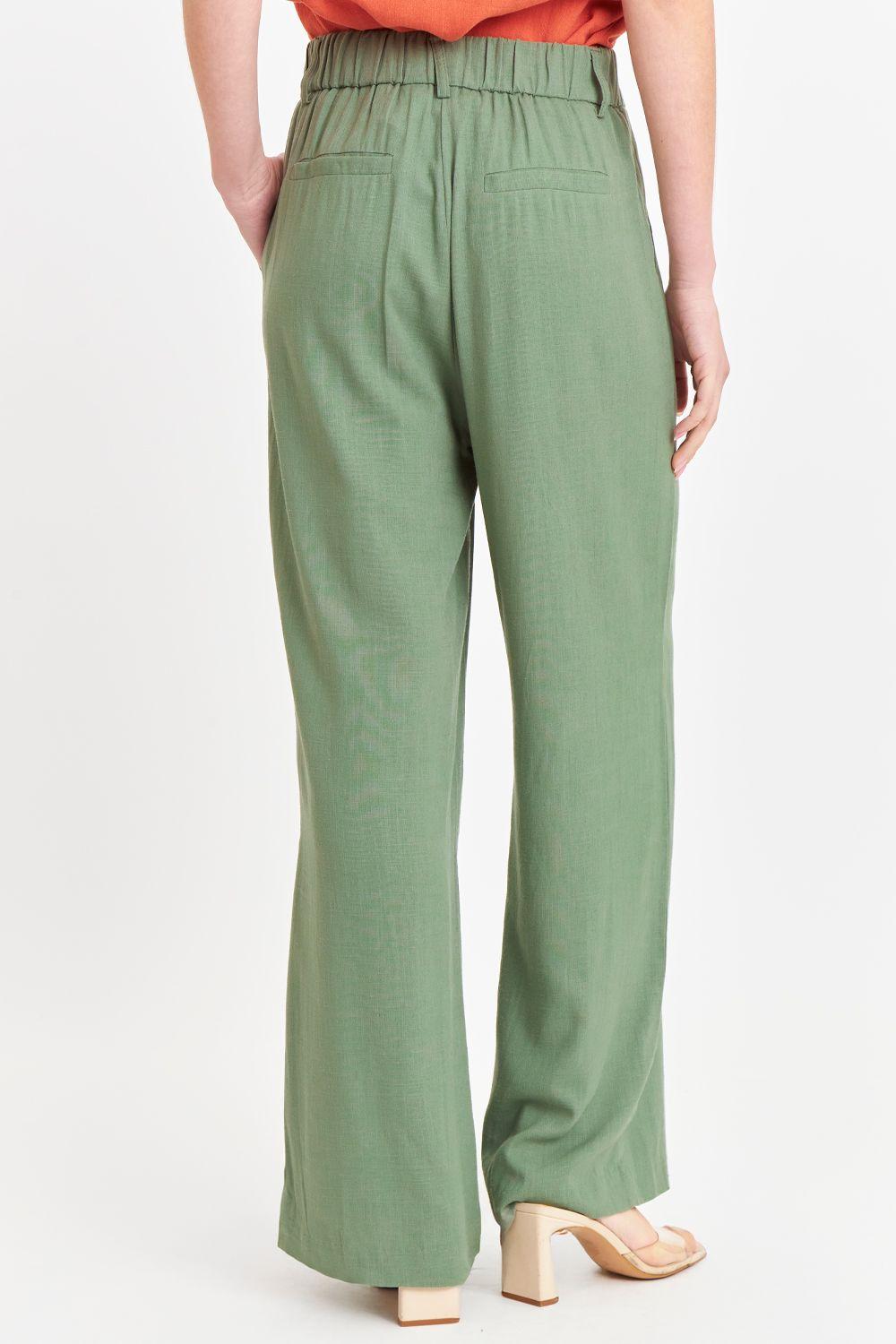 Pantalón Dos Botones Verde Oliva Nicopoly-2