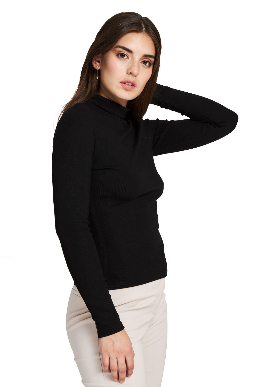 Beatle Básico Acanalado Negro Nicopoly-1