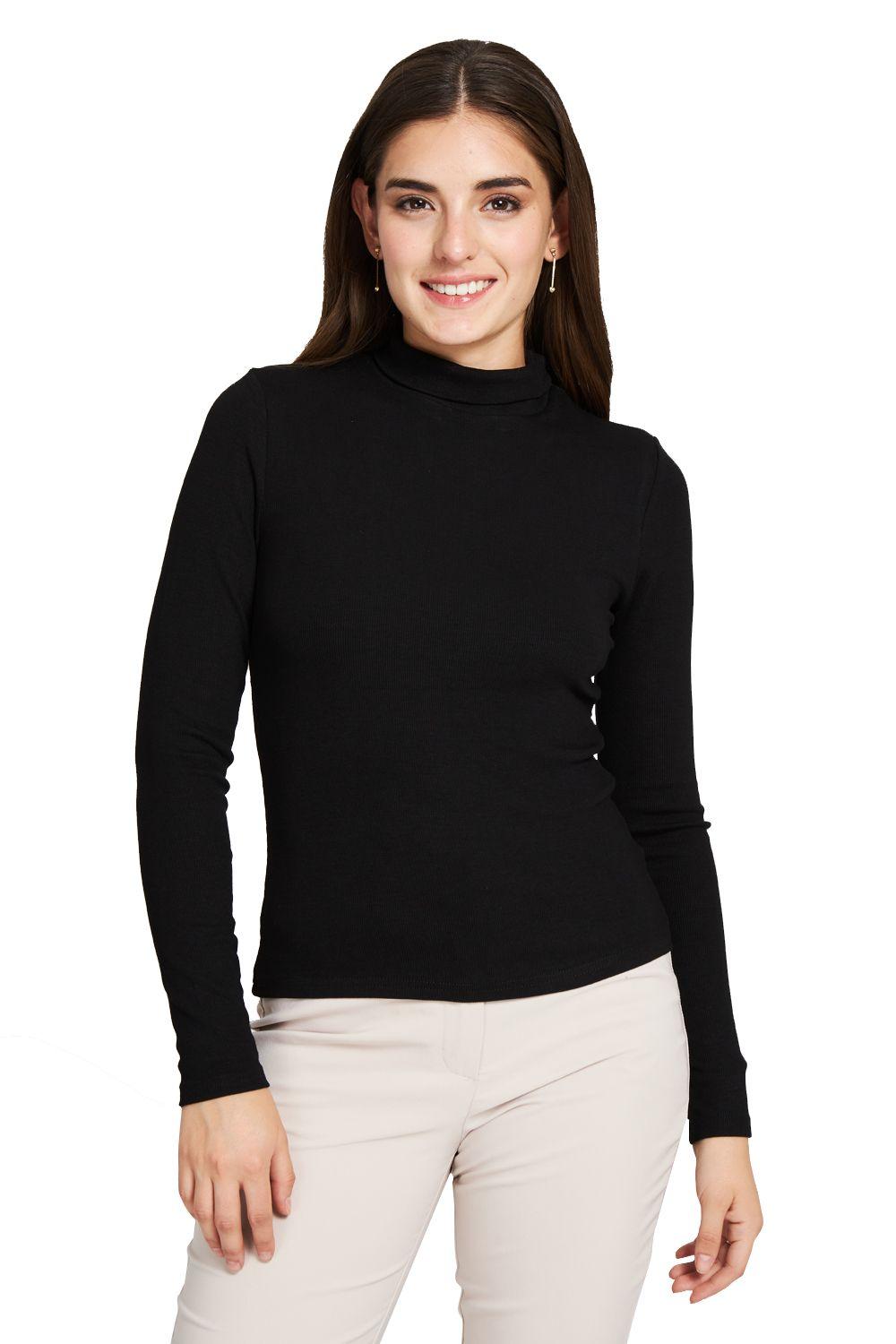 Beatle Básico Acanalado Negro Nicopoly-0