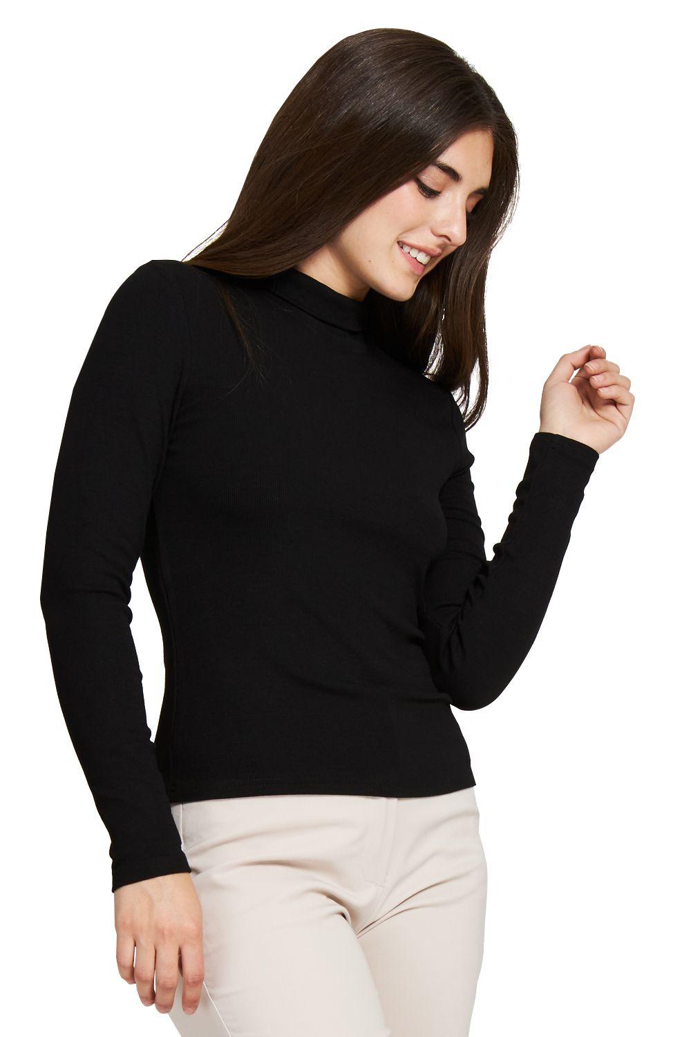 Beatle Básico Acanalado Negro Nicopoly-2