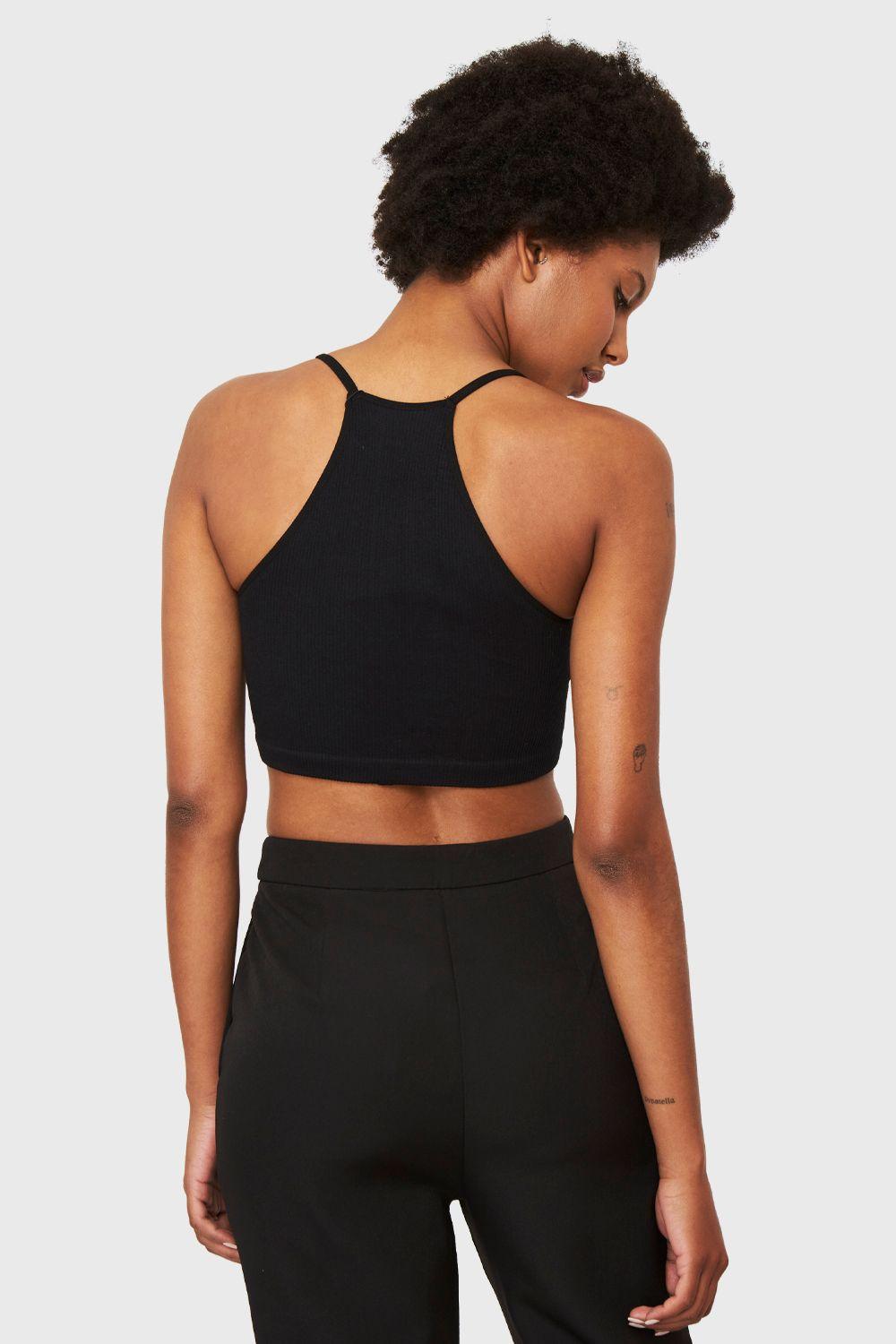 Peto Cuello Halter Negro Nicopoly-3