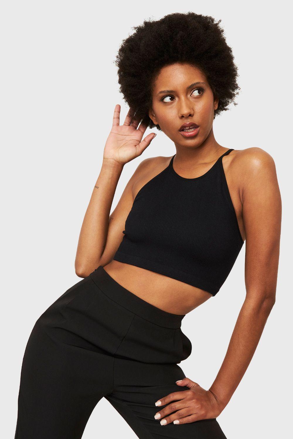 Peto Cuello Halter Negro Nicopoly-4