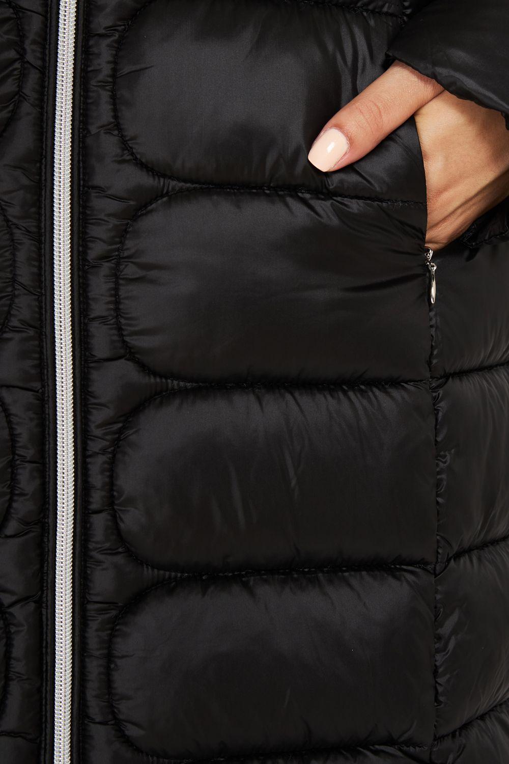 Parka Acolchada Gorro Desmontable Negro Nicopoly-4