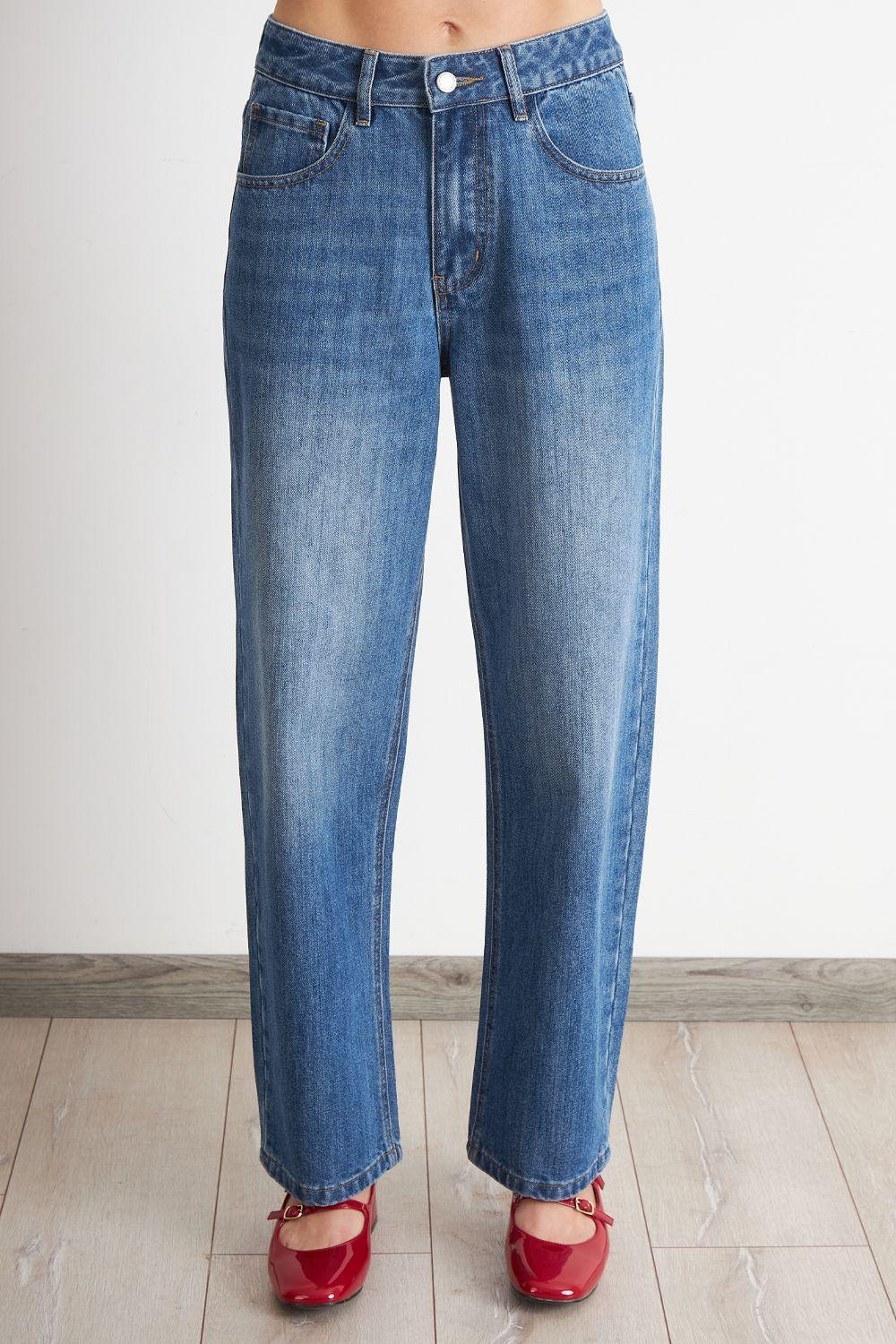 Jeans Pierna Recta Azul Nicopoly-4
