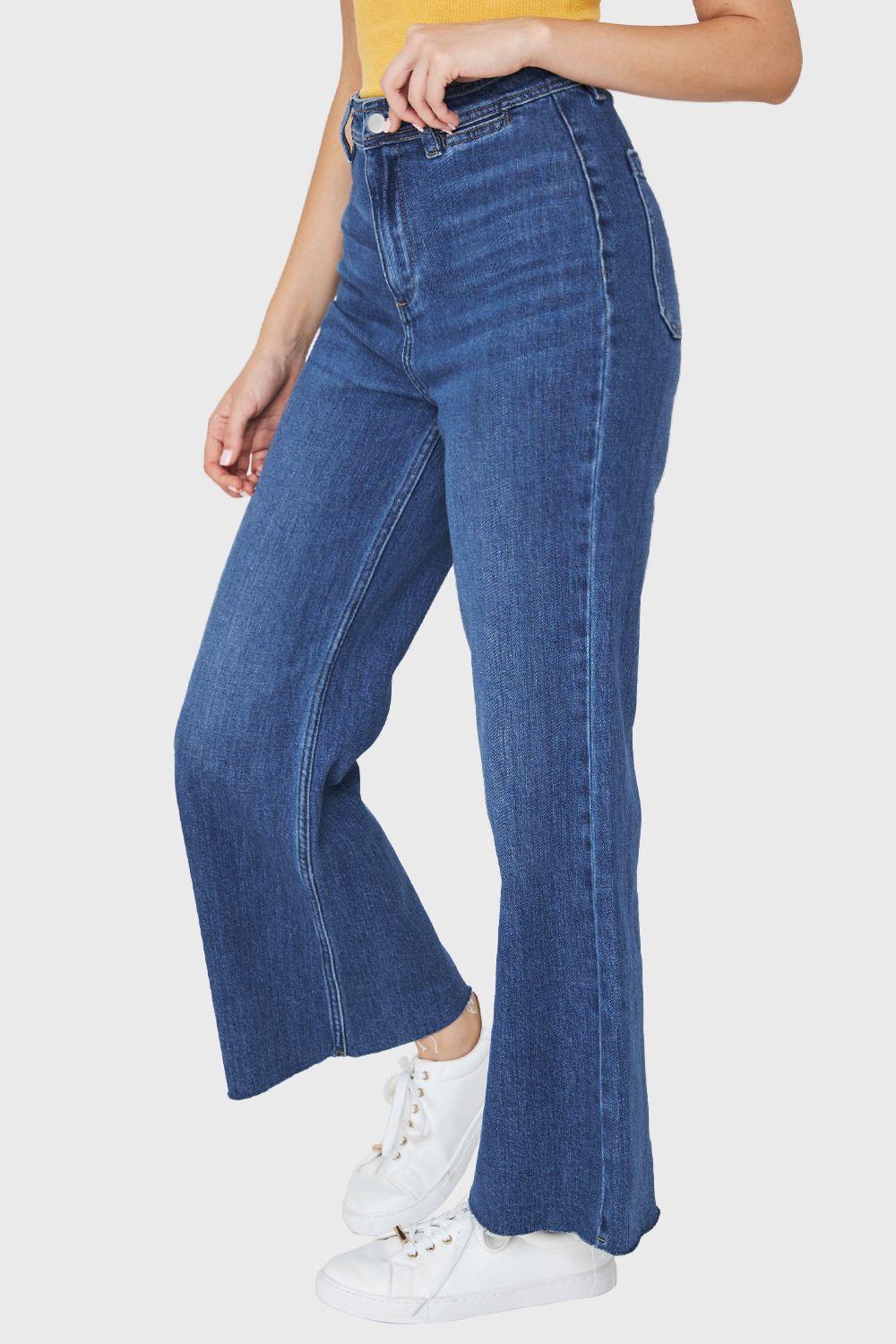 Jeans Wide Leg Azul Medio Nicopoly-2
