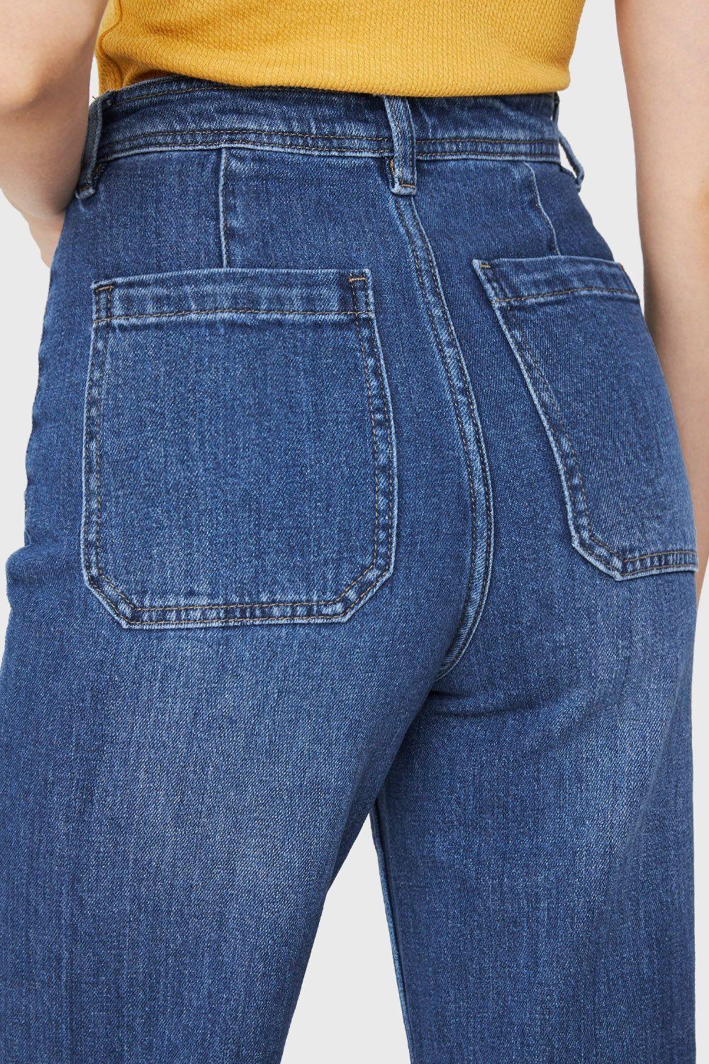 Jeans Wide Leg Azul Medio Nicopoly-5
