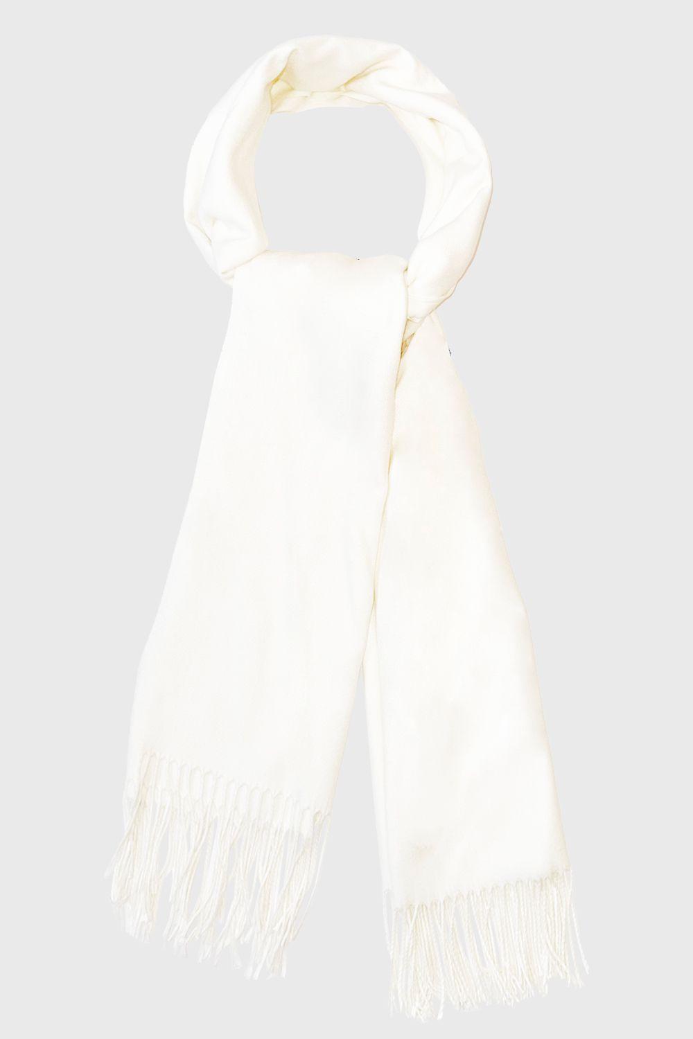 Bufanda Gruesa Blanco Invierno Nicopoly-2
