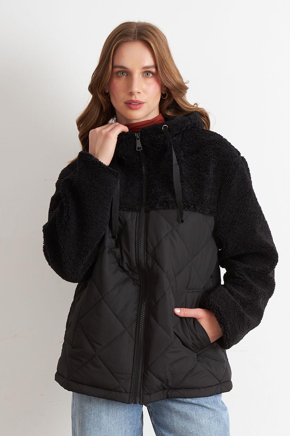 Chaqueta Mitad Chiporro/Parka Negro Nicopoly-4