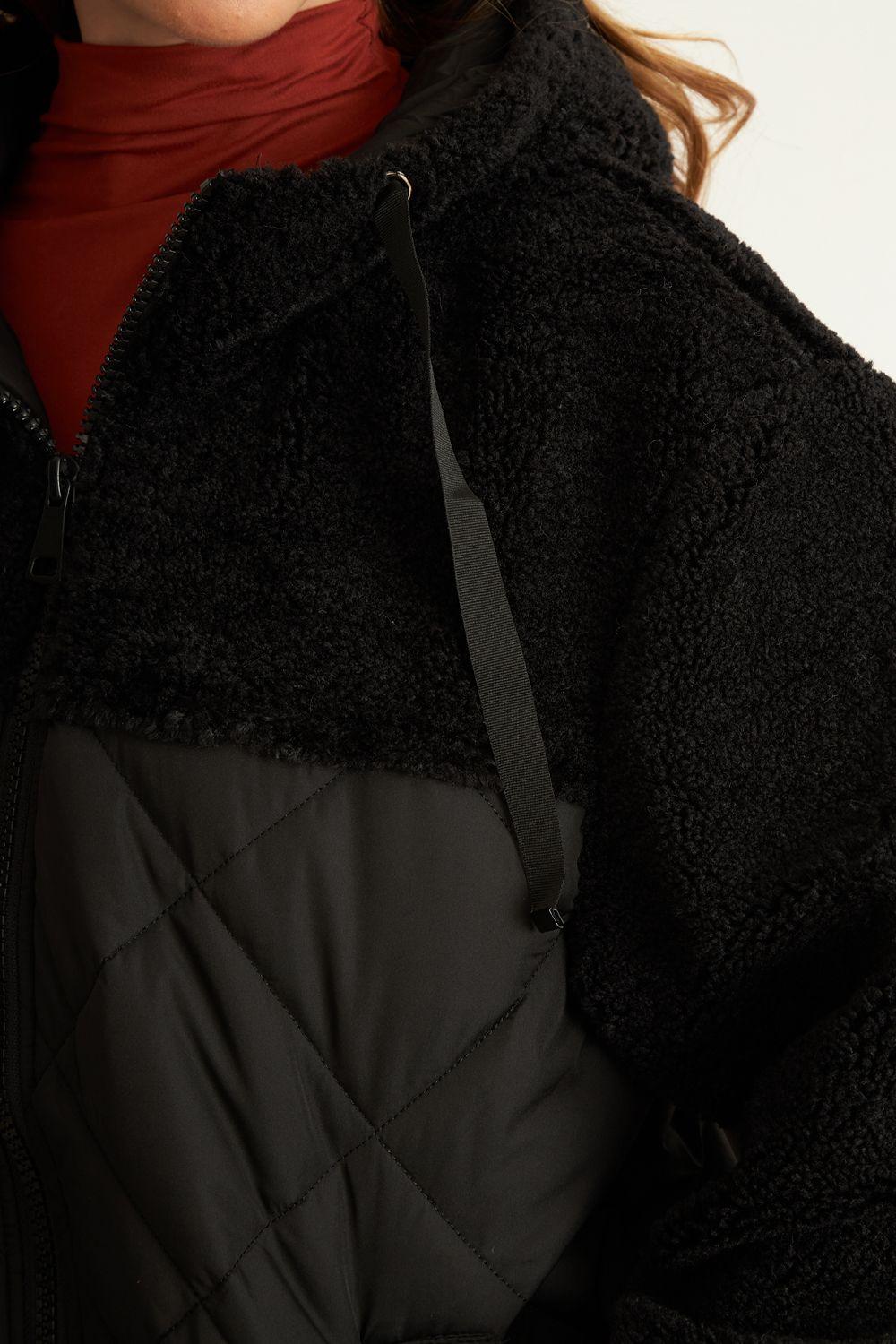 Chaqueta Mitad Chiporro/Parka Negro Nicopoly-5