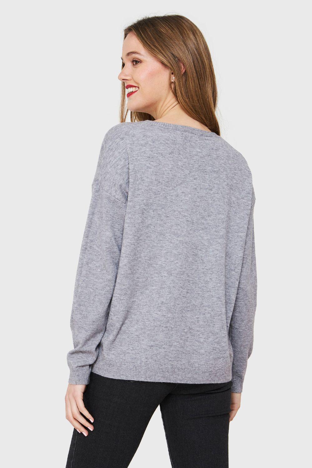 Sweater Corazones Gris Nicopoly-3