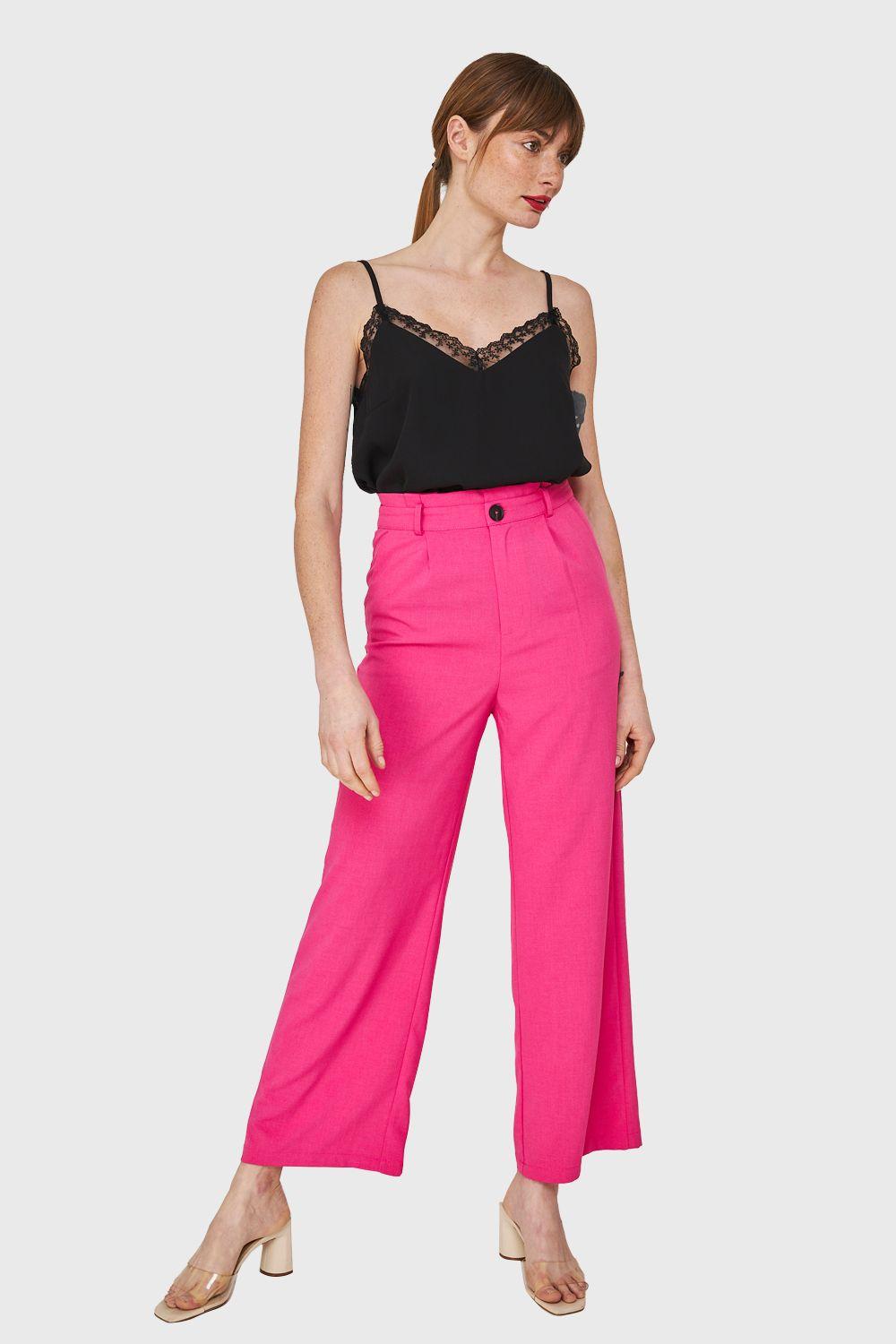 Blusa Escote V Encaje Negro Nicopoly-1