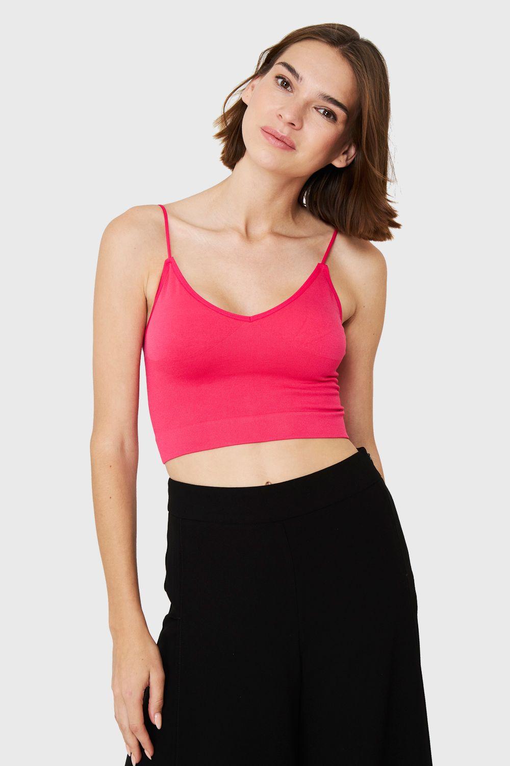 Peto Escote En V Fucsia Nicopoly-4