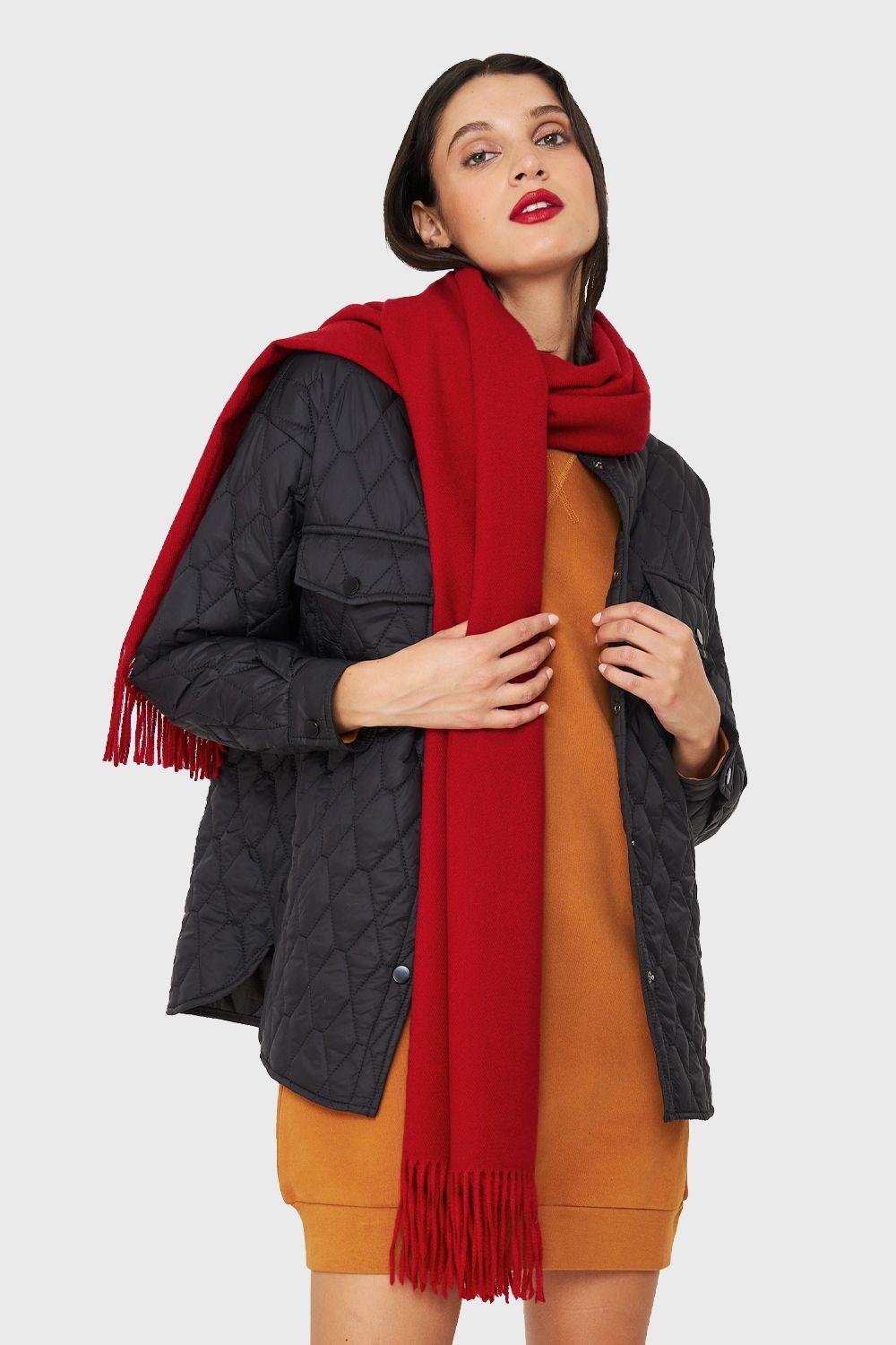 Bufanda Flecos Rojo Nicopoly-0
