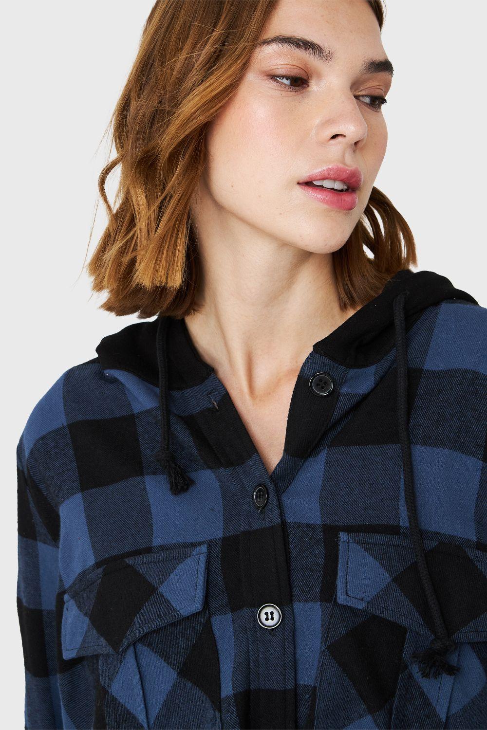 Sobrecamisa Gorro Cuadros Azul Nicopoly-5