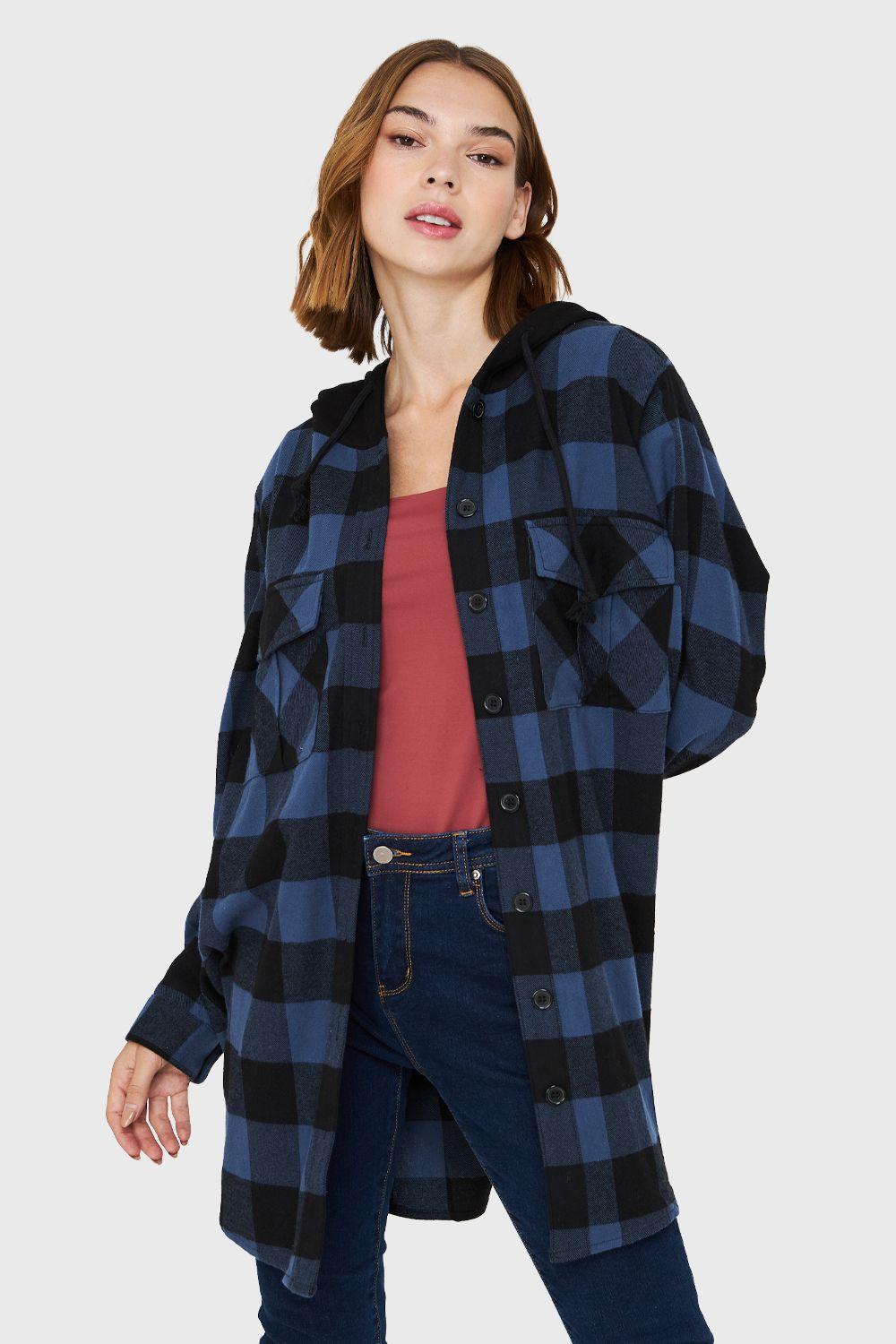 Sobrecamisa Gorro Cuadros Azul Nicopoly-4