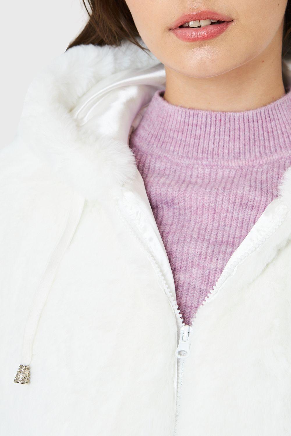 Chaqueta Pelo Gorro Blanco Nicopoly-5