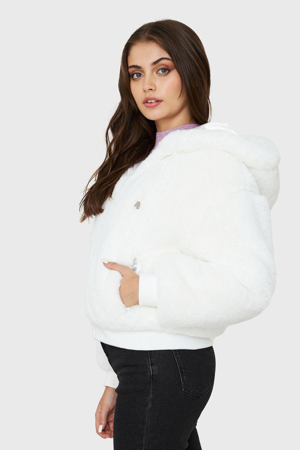 Chaqueta Pelo Gorro Blanco Nicopoly-2