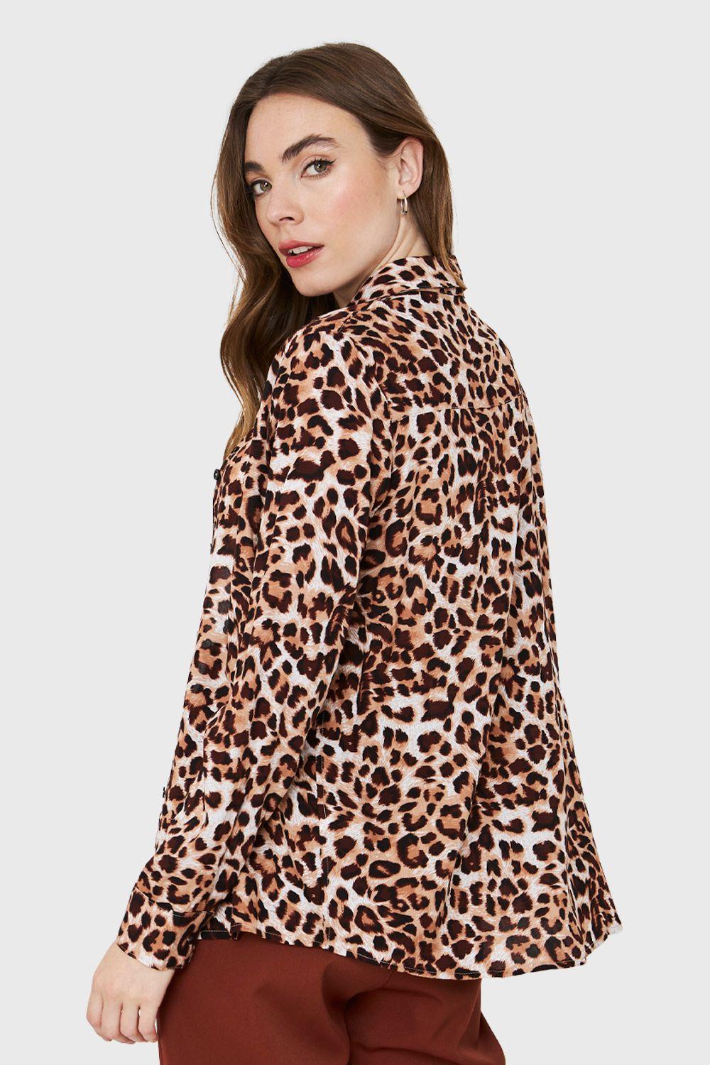 Blusa Leopardo Marrón Nicopoly-3