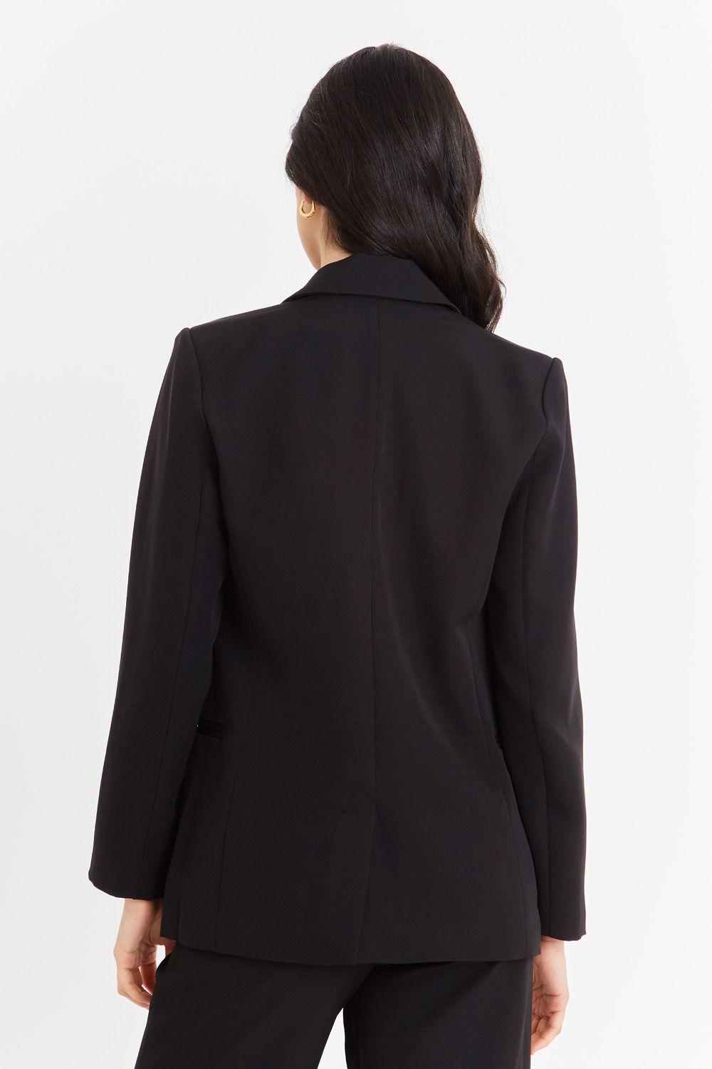 Blazer Básico de Tope Negro Nicopoly-3