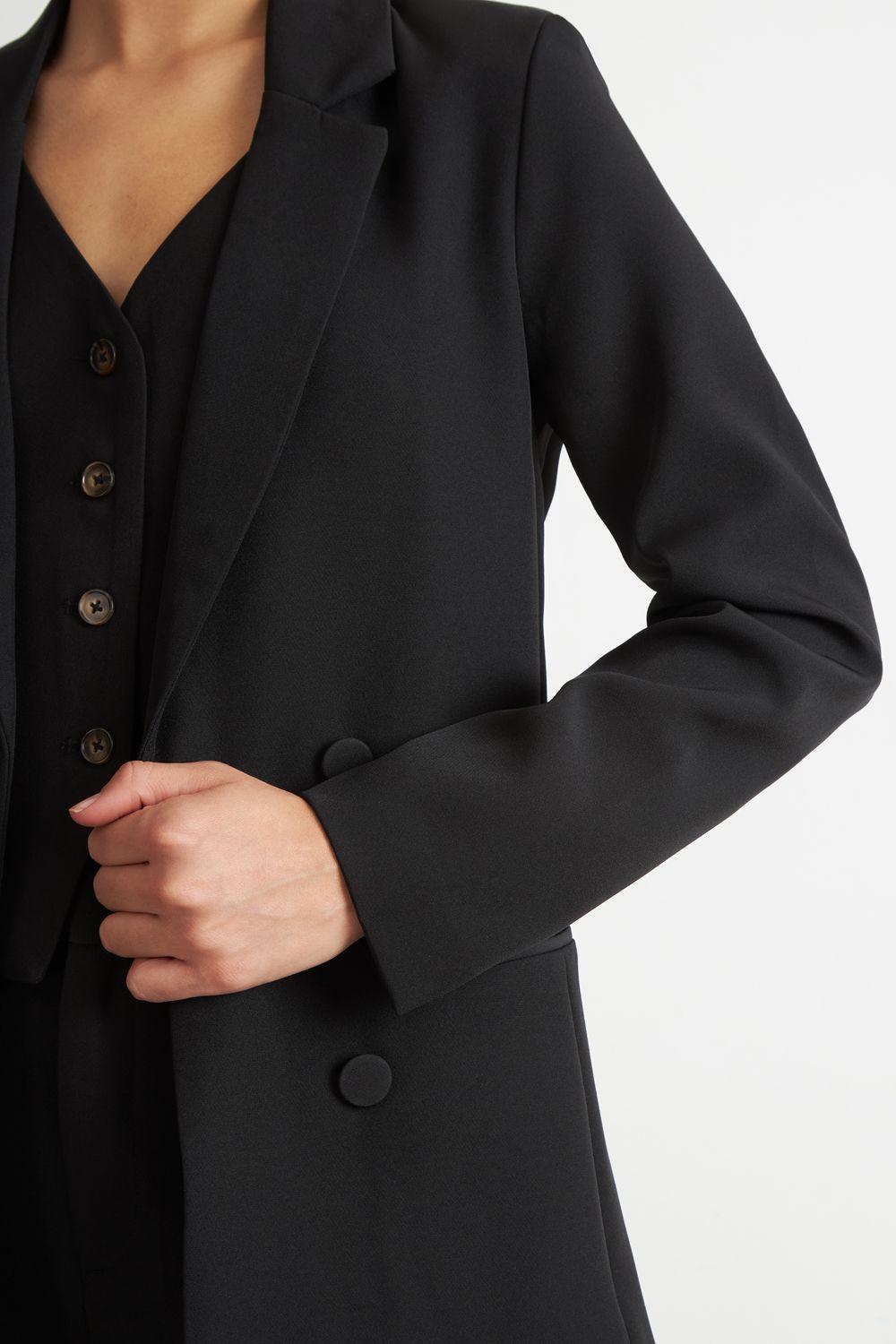 Blazer Básico de Tope Negro Nicopoly-5