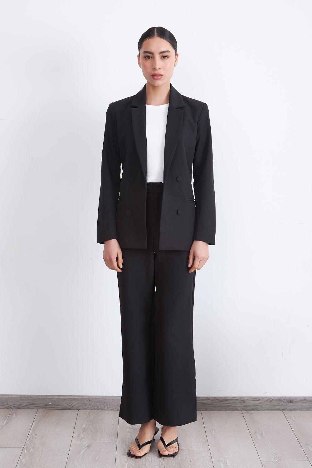 Blazer Básico de Tope Negro Nicopoly-1