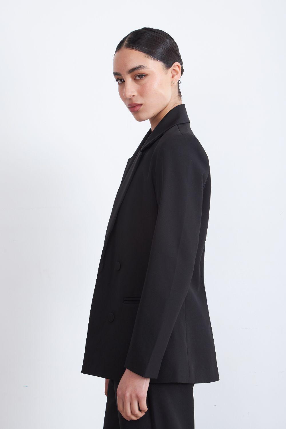 Blazer Básico de Tope Negro Nicopoly-2