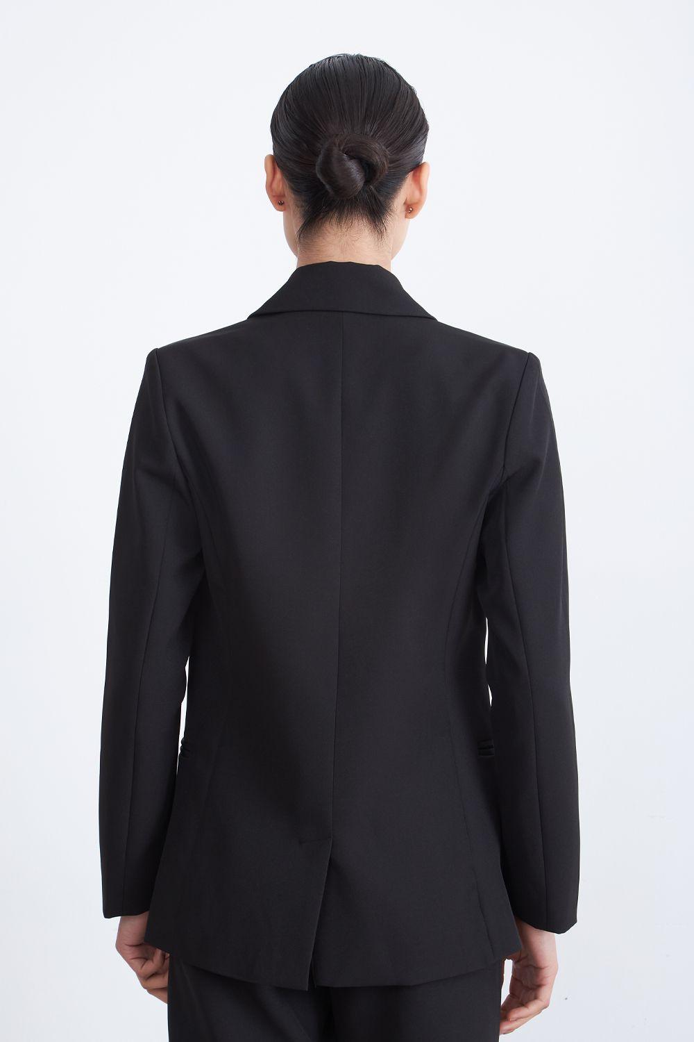 Blazer Básico de Tope Negro Nicopoly-3