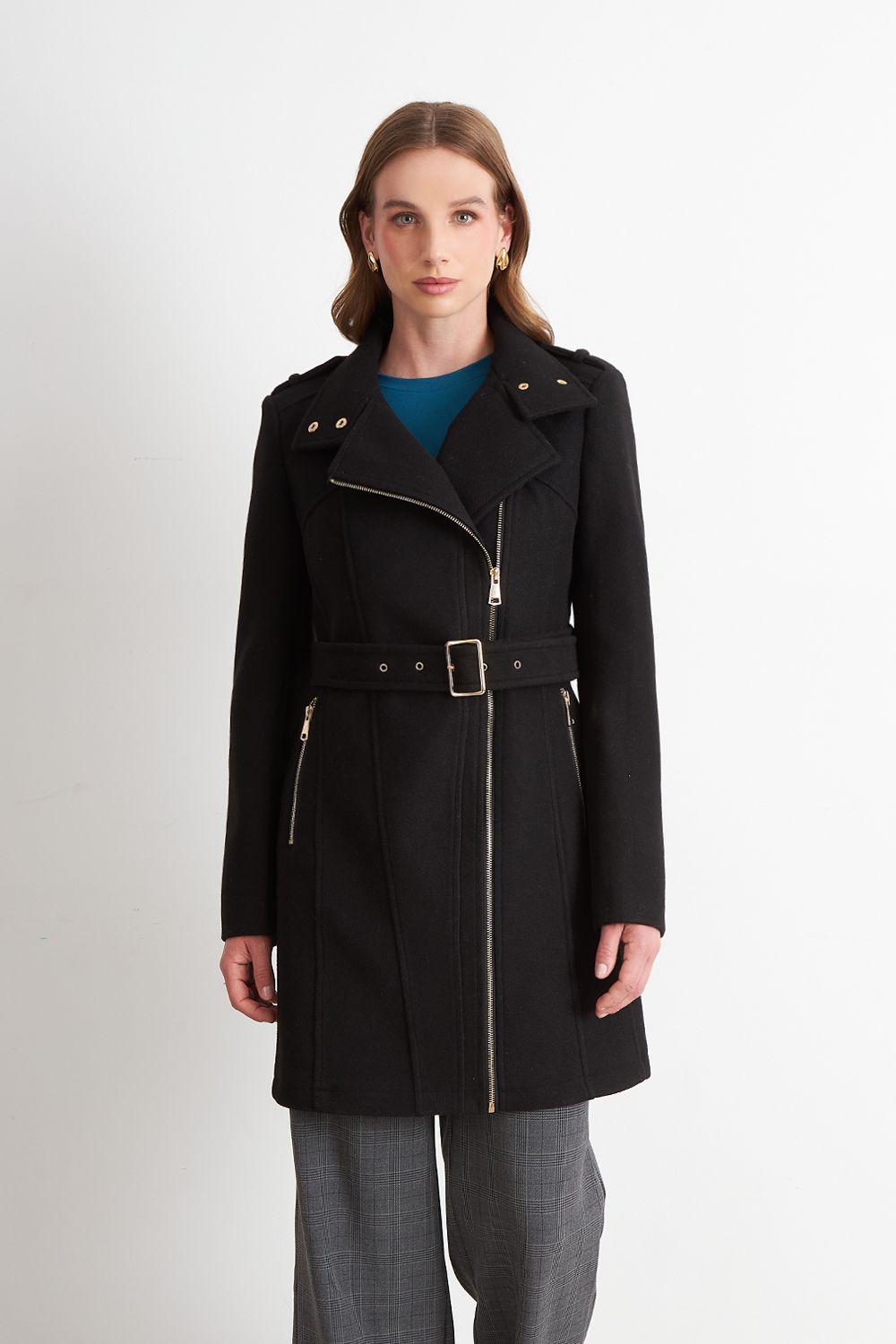 Abrigo Cierre Lateral Negro Nicopoly-0