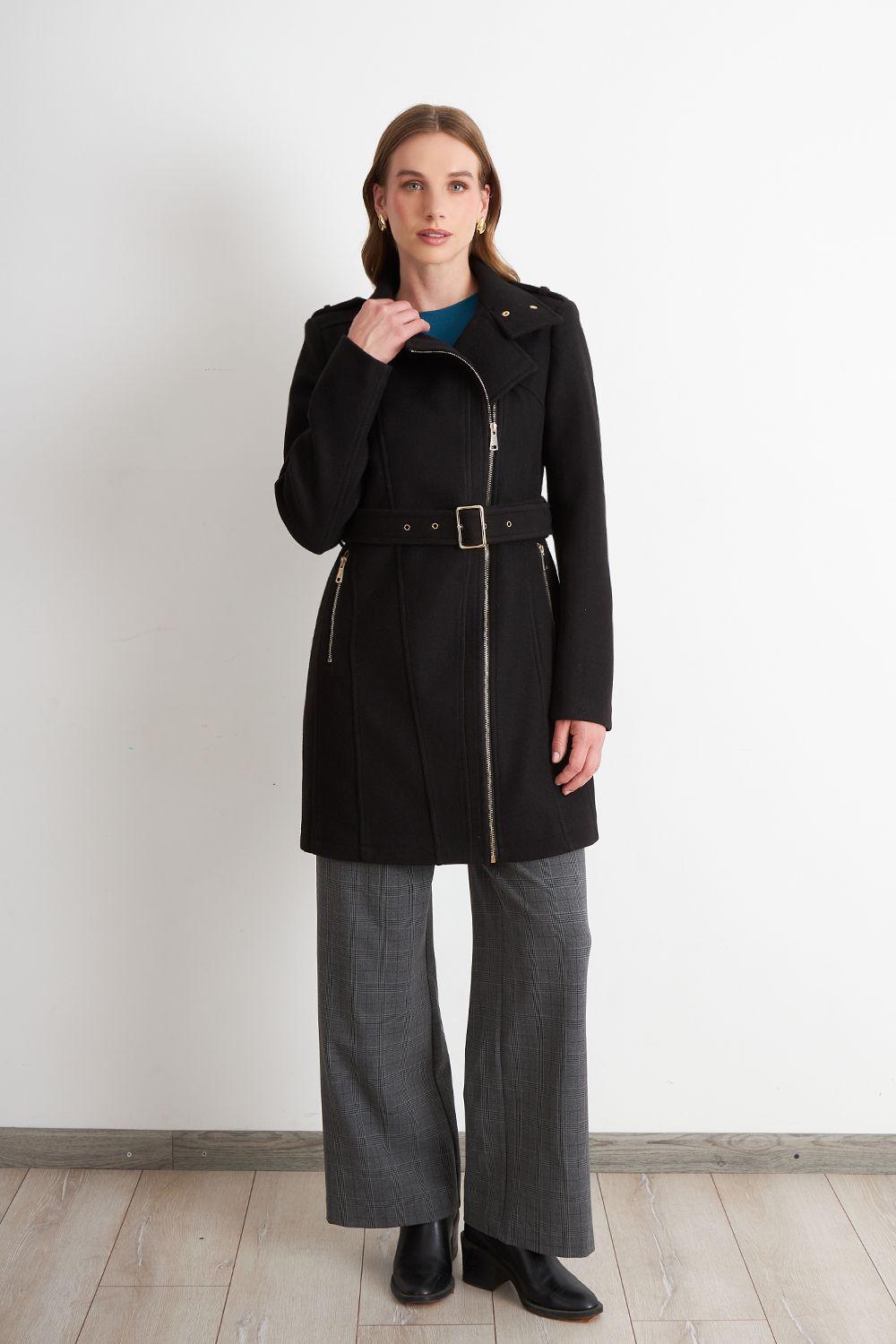 Abrigo Cierre Lateral Negro Nicopoly-1