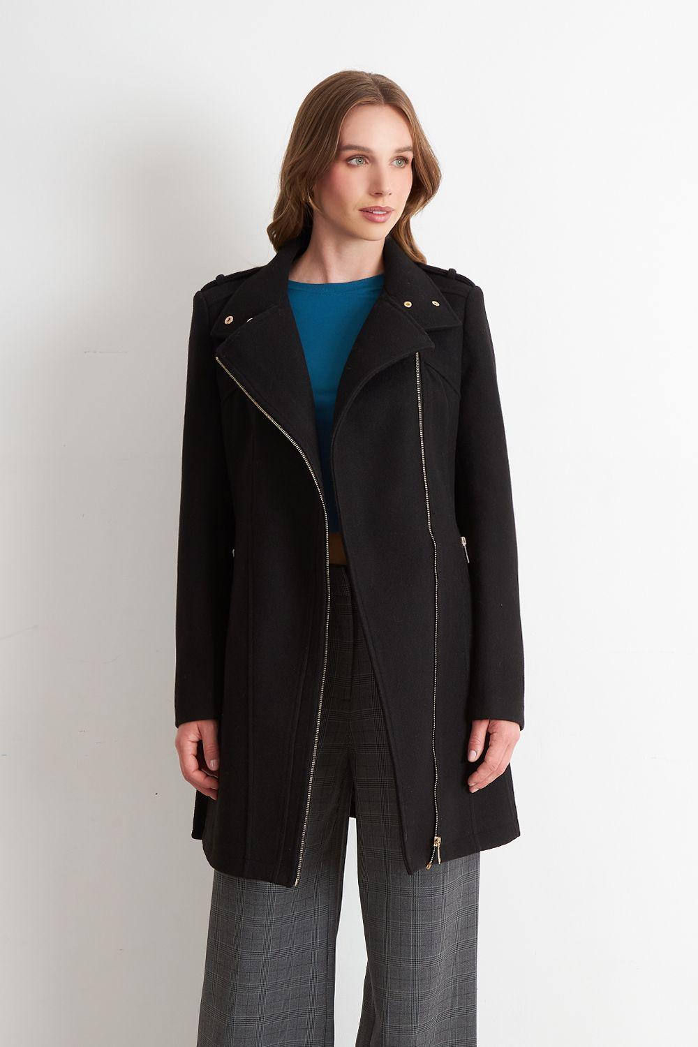 Abrigo Cierre Lateral Negro Nicopoly-4