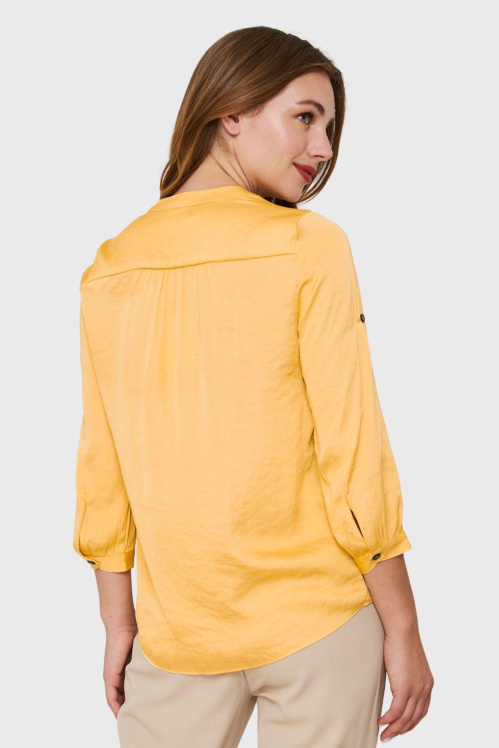 Blusa Manga Ajustable Amarillo Nicopoly-3