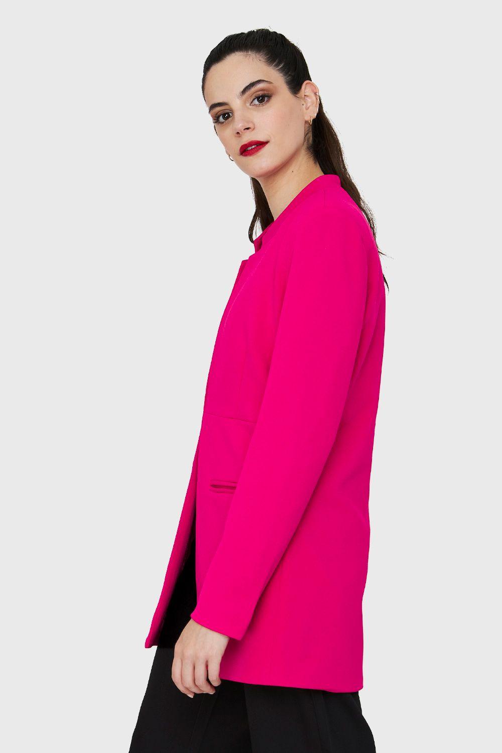 Blazer Largo Fucsia Nicopoly-2