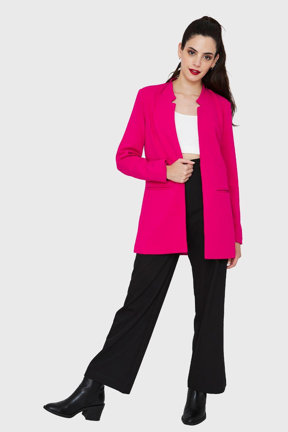 Blazer Largo Fucsia Nicopoly-1