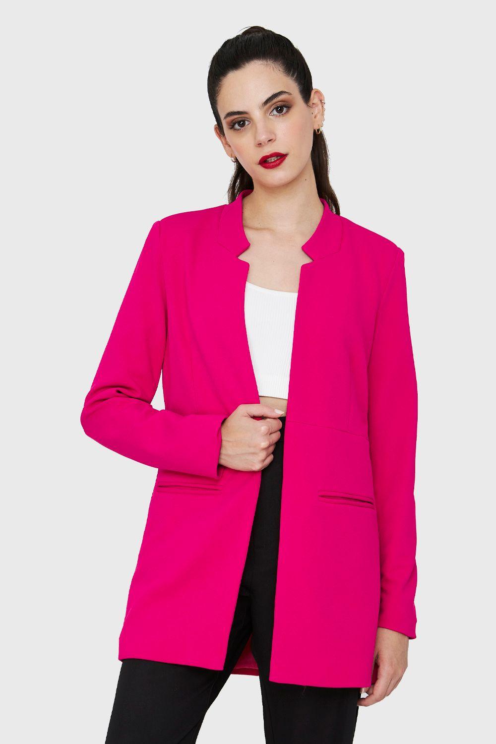 Blazer Largo Fucsia Nicopoly-0