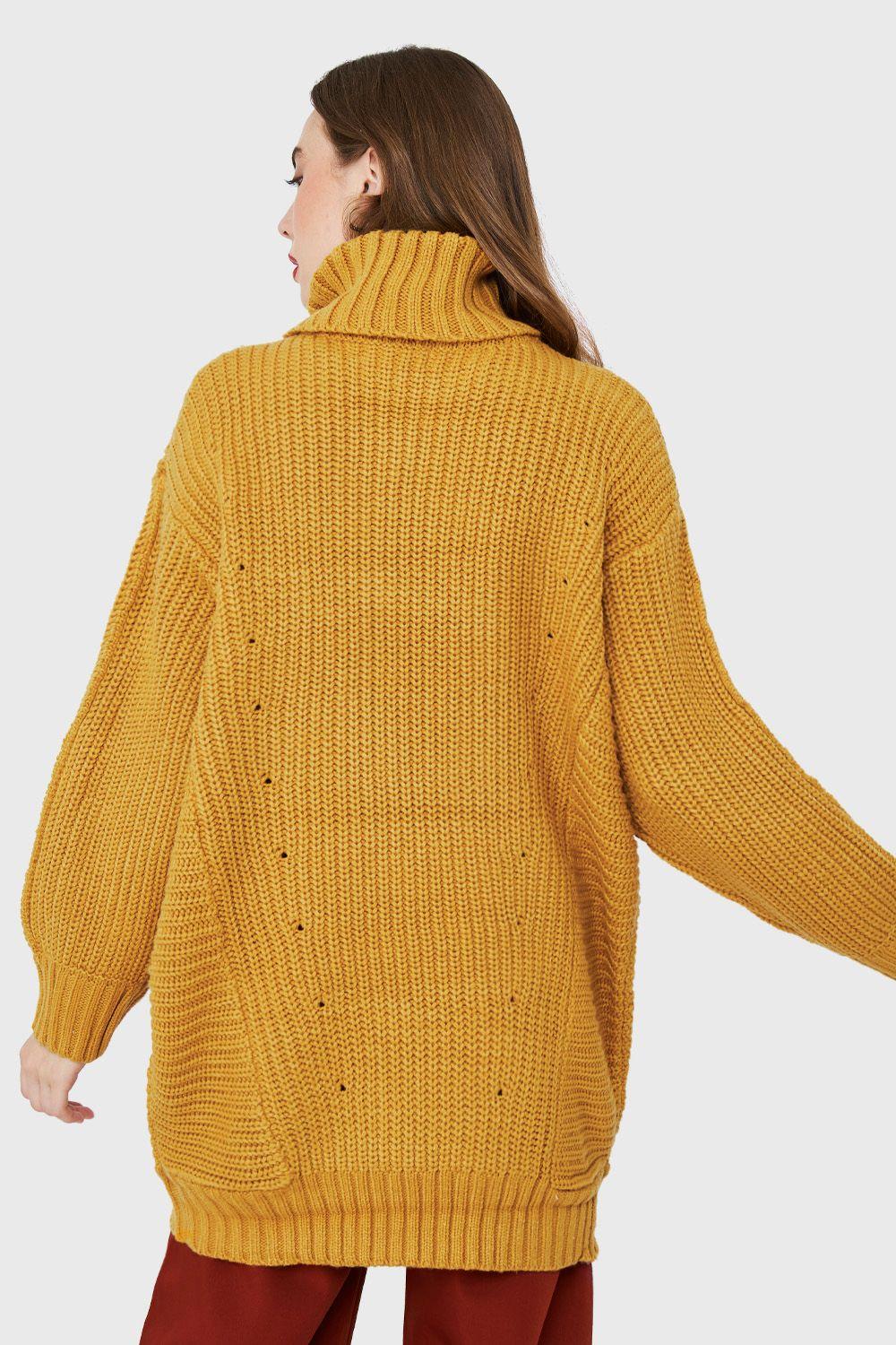 Maxi Sweater Mostaza Nicopoly-3