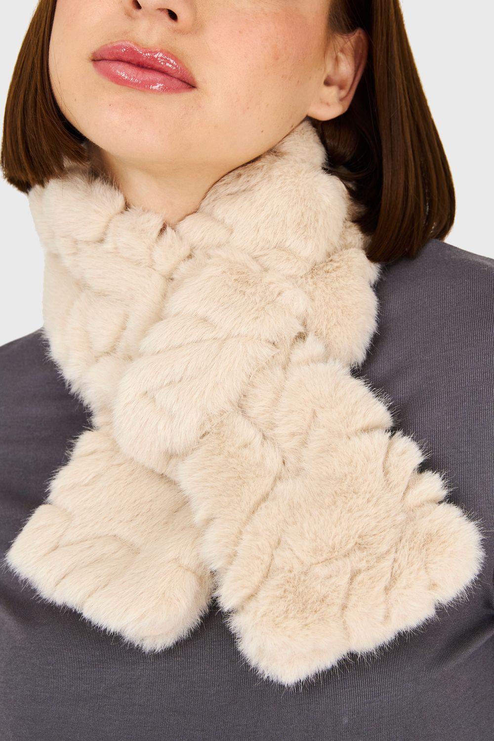 Cuello Tipo Piel Beige Nicopoly-3