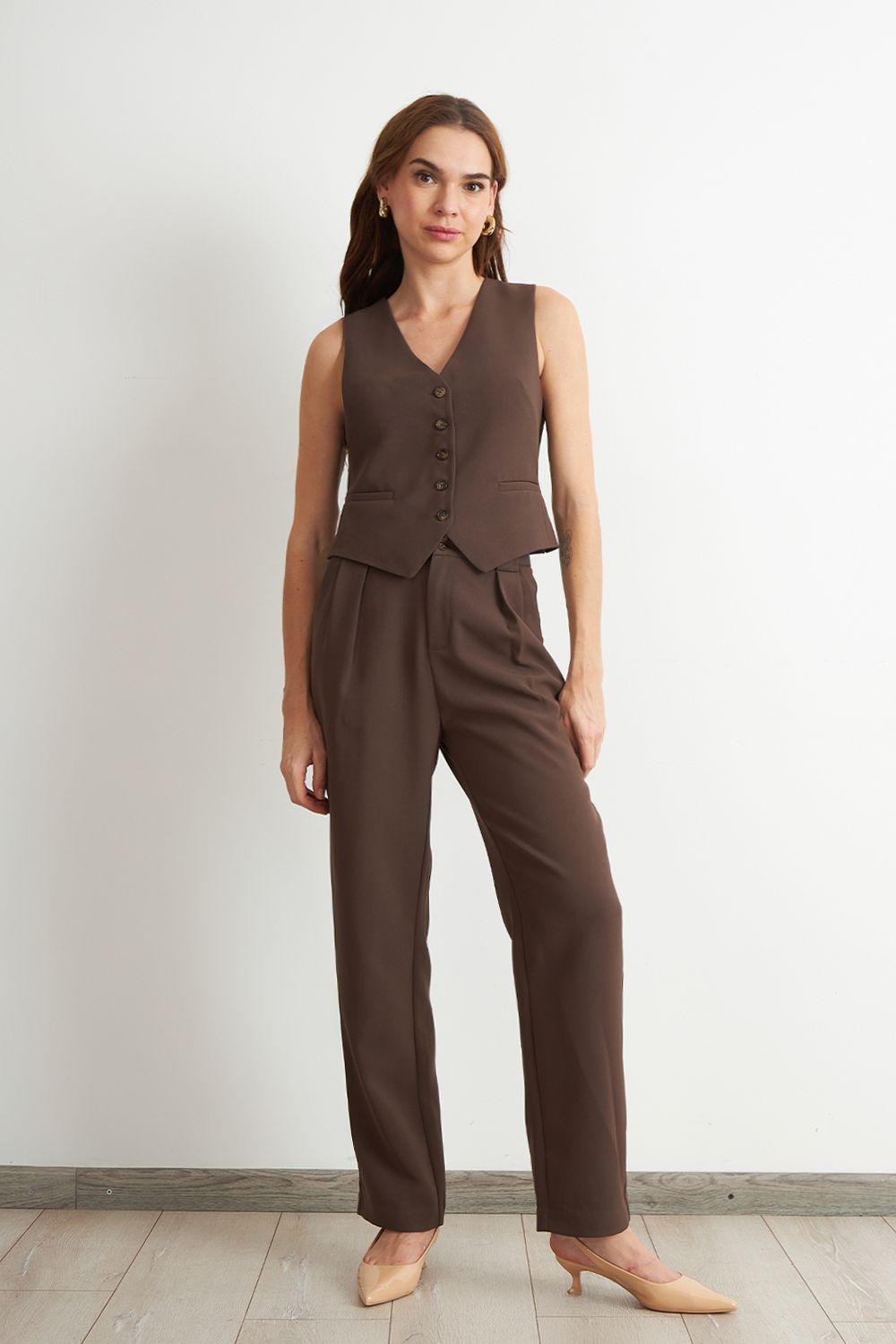 Gilet Básico Ajustable Mocca Nicopoly-1