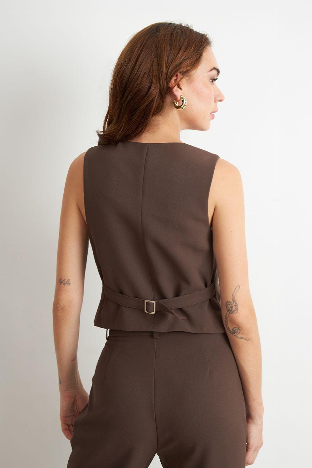 Gilet Básico Ajustable Mocca Nicopoly-3