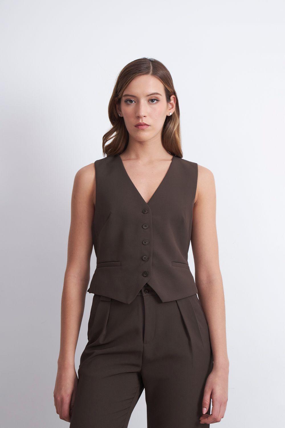 Gilet Básico Ajustable Mocca Nicopoly-0