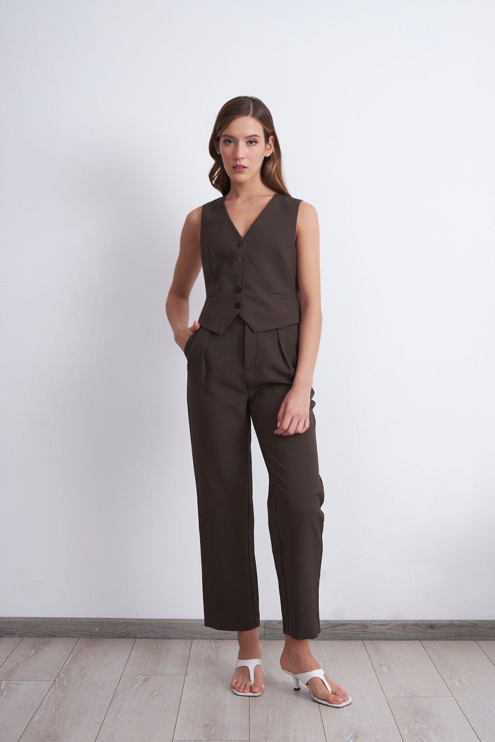 Gilet Básico Ajustable Mocca Nicopoly-1