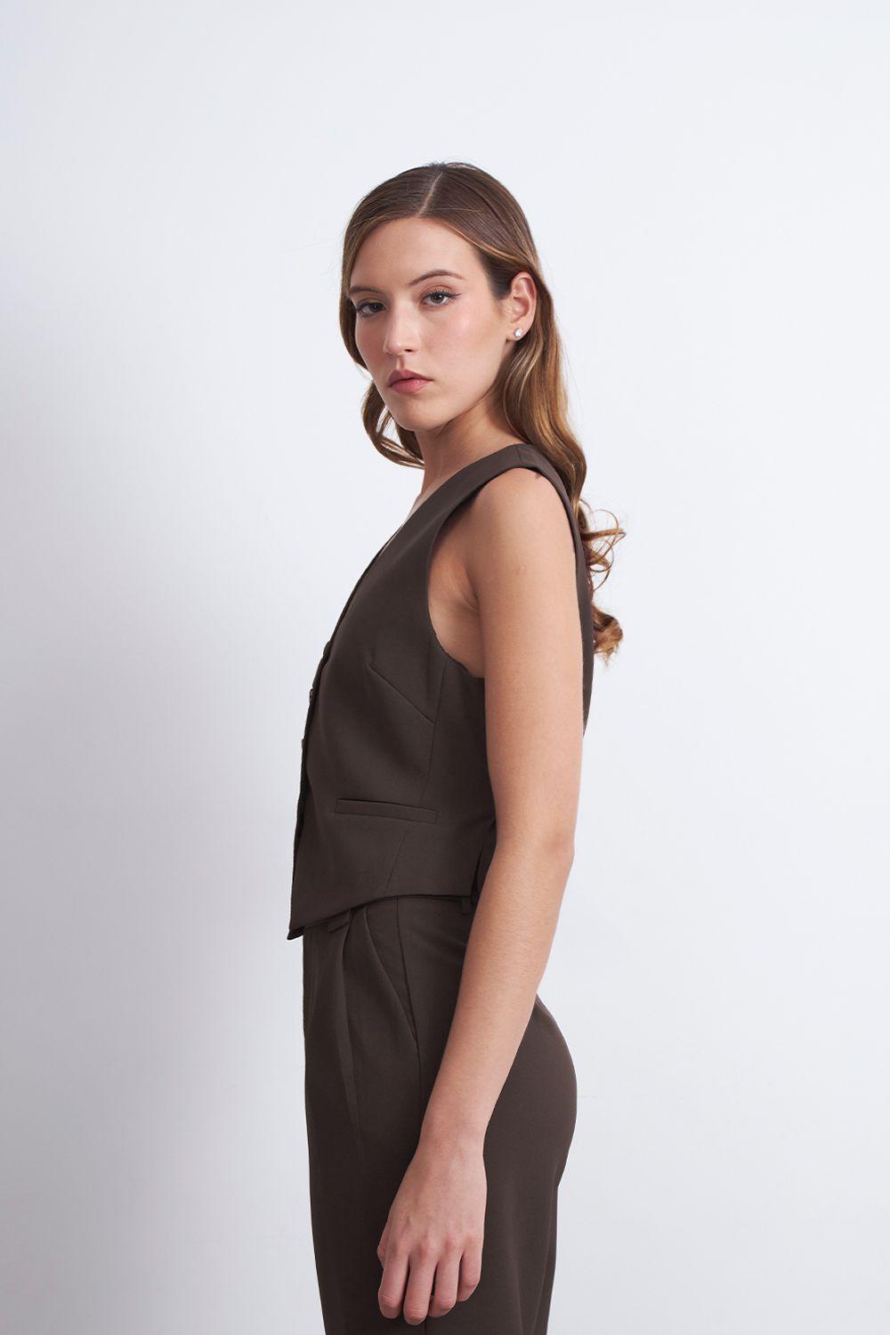 Gilet Básico Ajustable Mocca Nicopoly-2