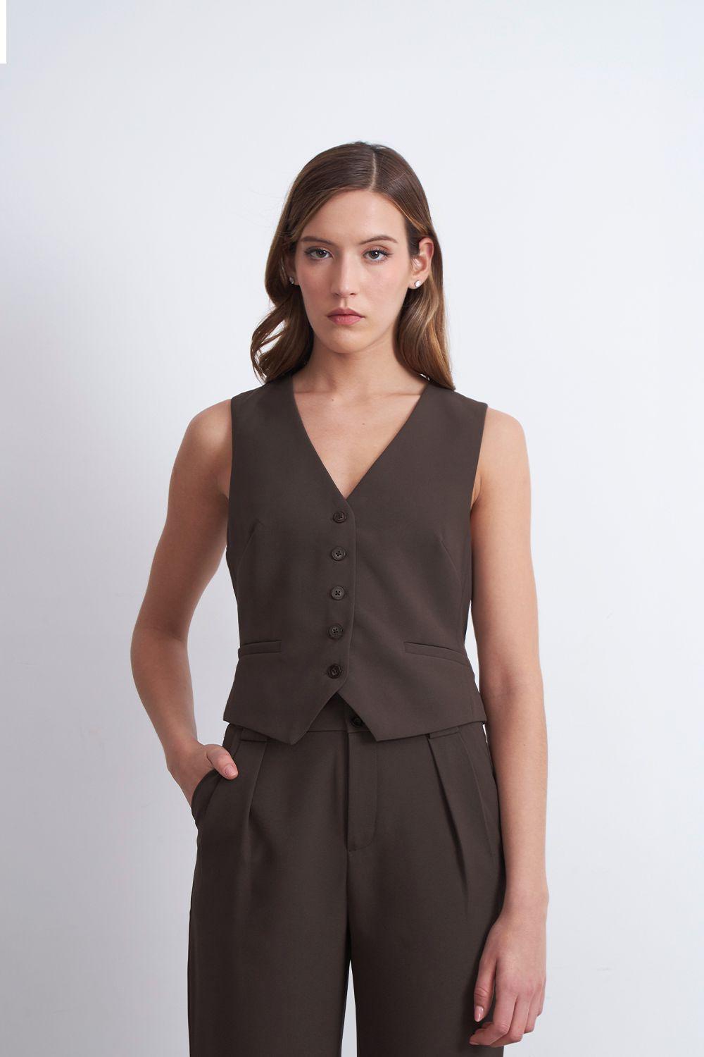 Gilet Básico Ajustable Mocca Nicopoly-5