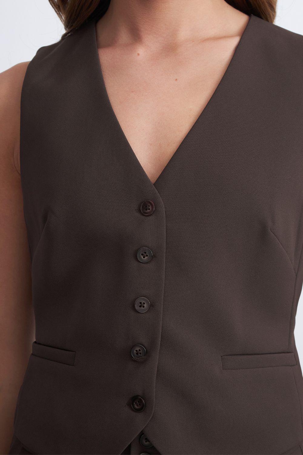 Gilet Básico Ajustable Mocca Nicopoly-6