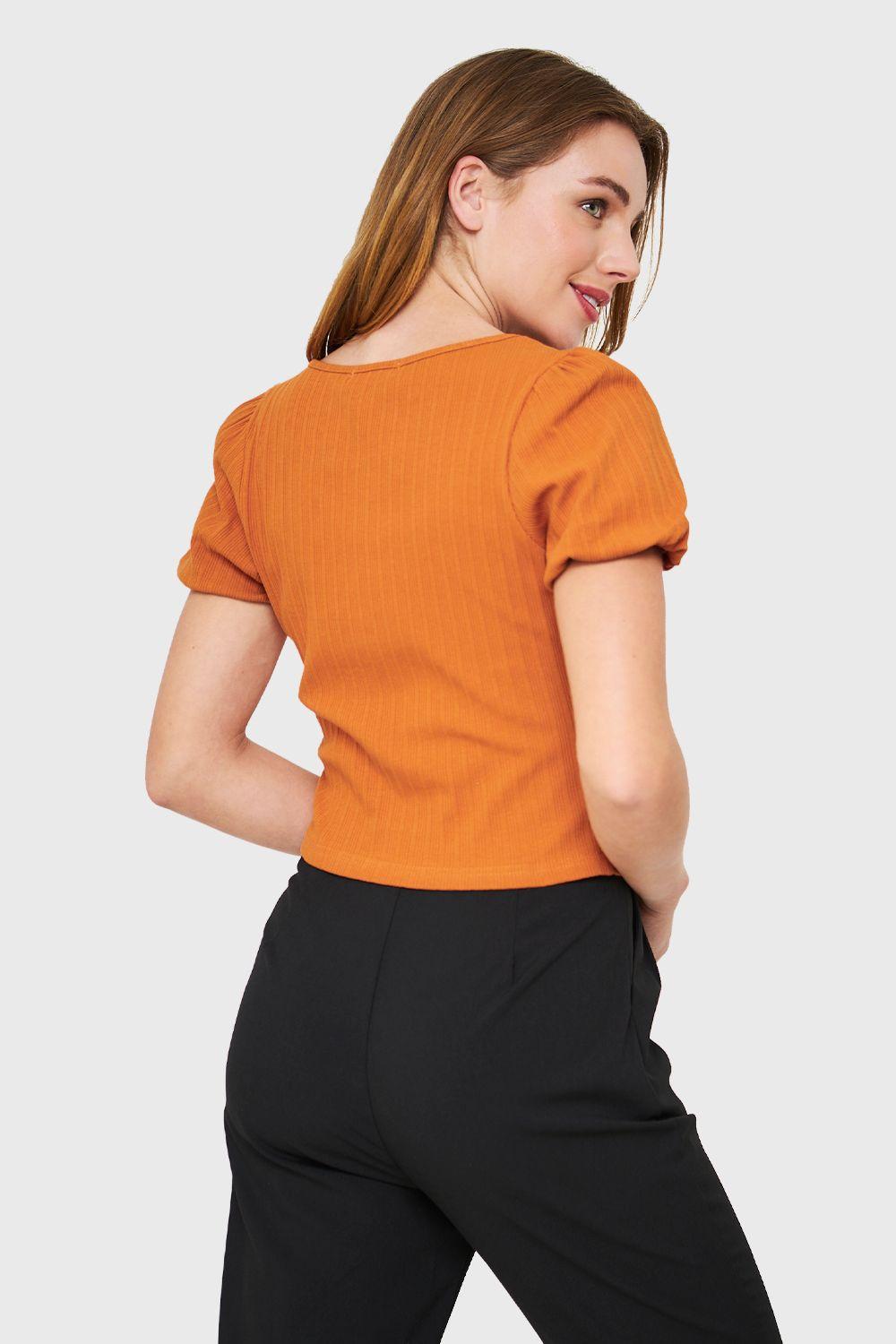 Polera Escote Corazón Lúcuma Nicopoly-3