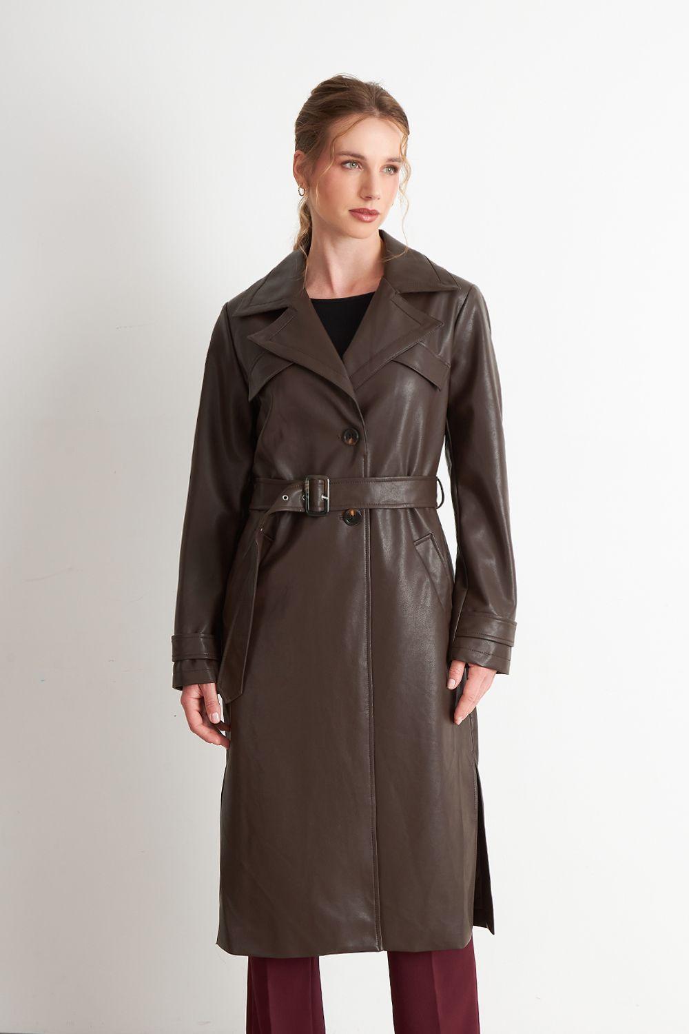 Abrigo Ecocuero Café	 Nicopoly-4