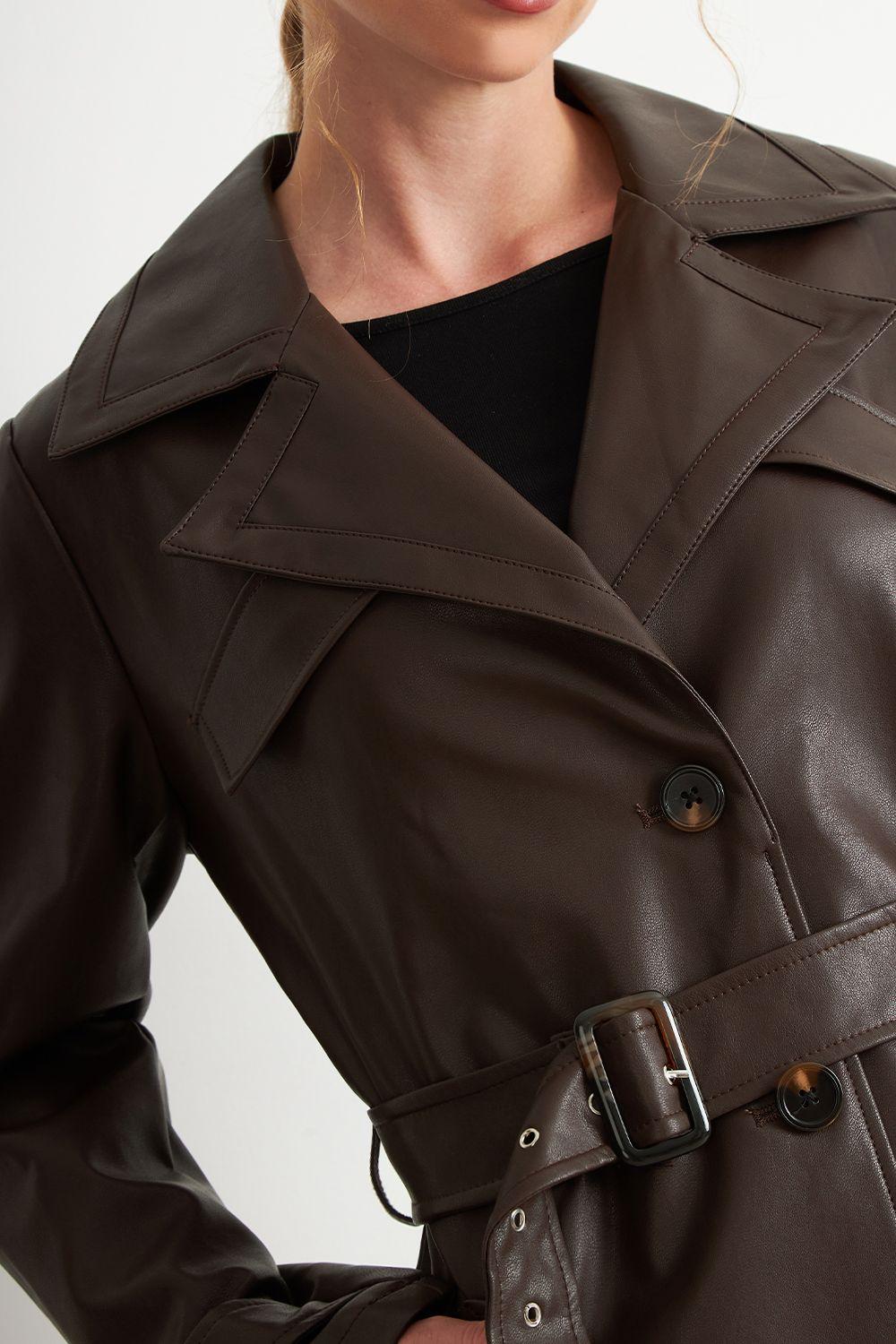 Abrigo Ecocuero Café	 Nicopoly-5