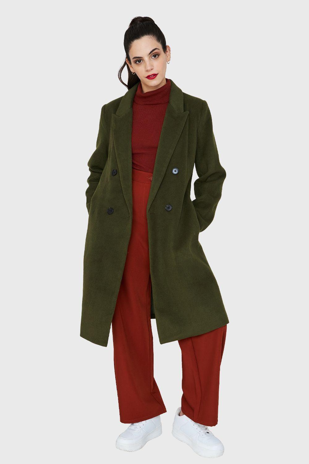 Abrigo Cuatro Botones Oliva Nicopoly-1